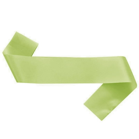 XmhyTop-A Blank Satin Sash, Wedding Sash, DIY Graduation Pageant Sash 160*9.5cm, 2 Pcs, Light Green