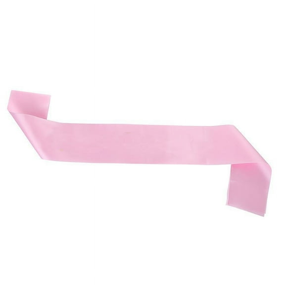 XmhyTop-A Blank Satin Sash, Wedding Sash, DIY Graduation Pageant Sash 160*9.5cm, 2 Pcs, Pink