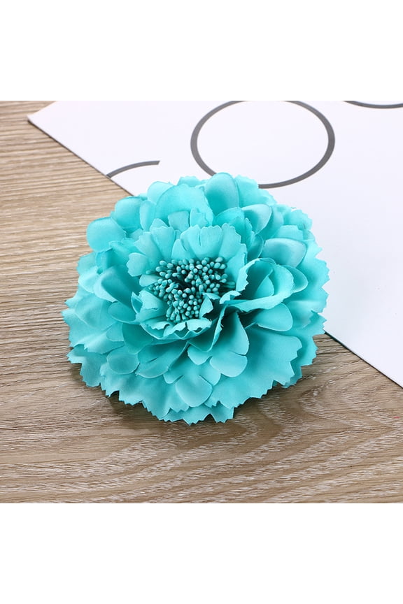 -A Bohemia Hairpins Flower Brooch Floral Hair Clips for Wedding Bridal Party Accessories Bohemian Style Decoration 2 Pieces,Blue Green