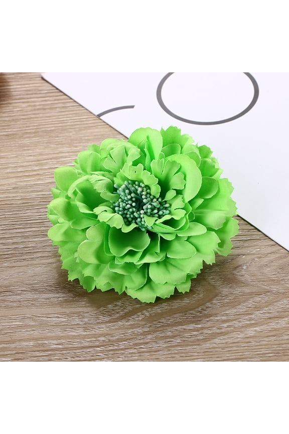 -A Bohemia Hairpins Flower Brooch Floral Hair Clips for Wedding Bridal Party Accessories Bohemian Style Decoration 2 Pieces,Green