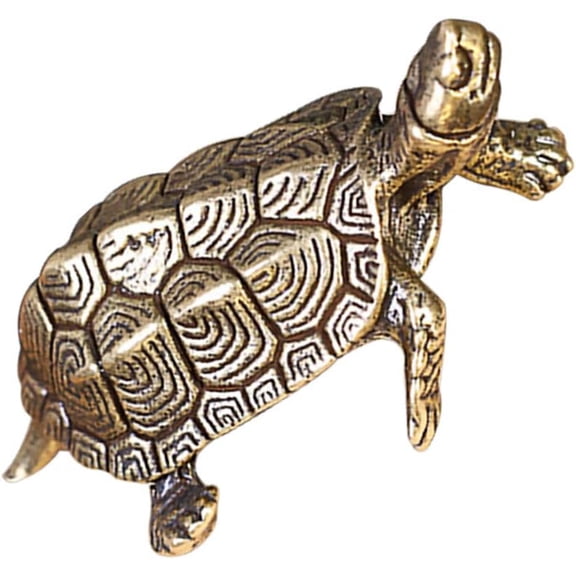 XmhyTop-A Brass Turtle Figure Home Decorative Ornament Collectible Gift,1 pcs