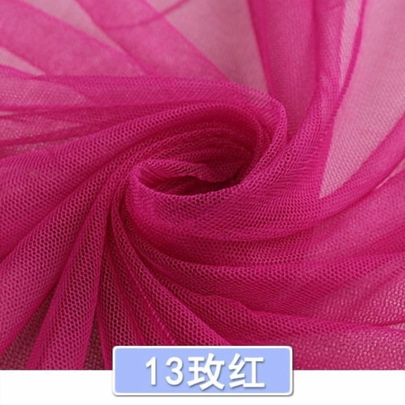 XmhyTop-A Breathable Mesh Fabric Sheet 100x160cm DIY Sewing Mesh Netting Cloth for Craft, Organizer Bags, Sports Home Projects,Dark Pink Red