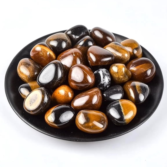 XmhyTop-A Bulk Tumbled Polished Quartz Crystal Stones, Irregular Natural Crystal Rocks Chakra Stones 200g, 1.5-2.5cm Decorative Irregular Pebbles for Vase Filler Centerpieces,Brown