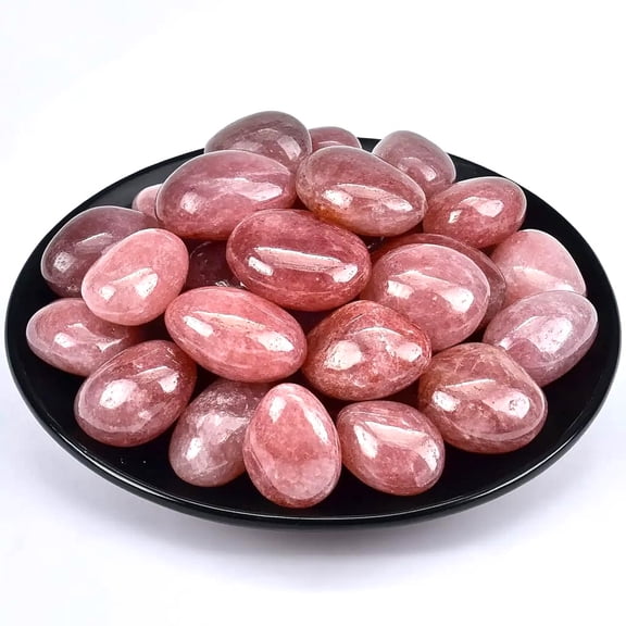 XmhyTop-A Bulk Tumbled Polished Quartz Crystal Stones, Irregular Natural Crystal Rocks Chakra Stones 200g, 1.5-2.5cm Decorative Irregular Pebbles for Vase Filler Centerpieces,Dark Pink