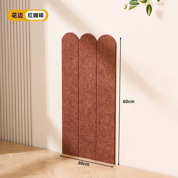 XmhyTop-A Cat Wall Scratcher 60x30cm Self-Adhesive Felt Cat Scratch Pad, Furniture Protector for Sofa Door, Indoor Cat Scratching Mat,Brown