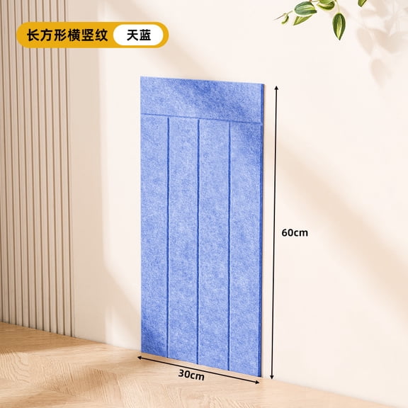 XmhyTop-A Cat Wall Scratcher 60x30cm Self-Adhesive Felt Cat Scratch Pad, Furniture Protector for Sofa Door, Indoor Cat Scratching Mat,Style A,Blue