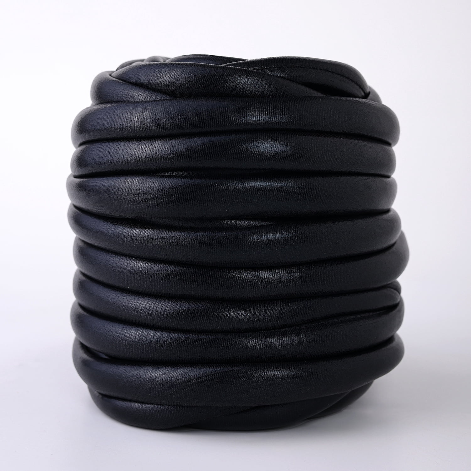 XmhyTop-A Chunky Yarn 500g Giant Crochet Yarn, Extra Thick Polyester Yarn for Weaving, Braided Blankets Home Decor Crafts, Jumbo Craft Yarn,Black
