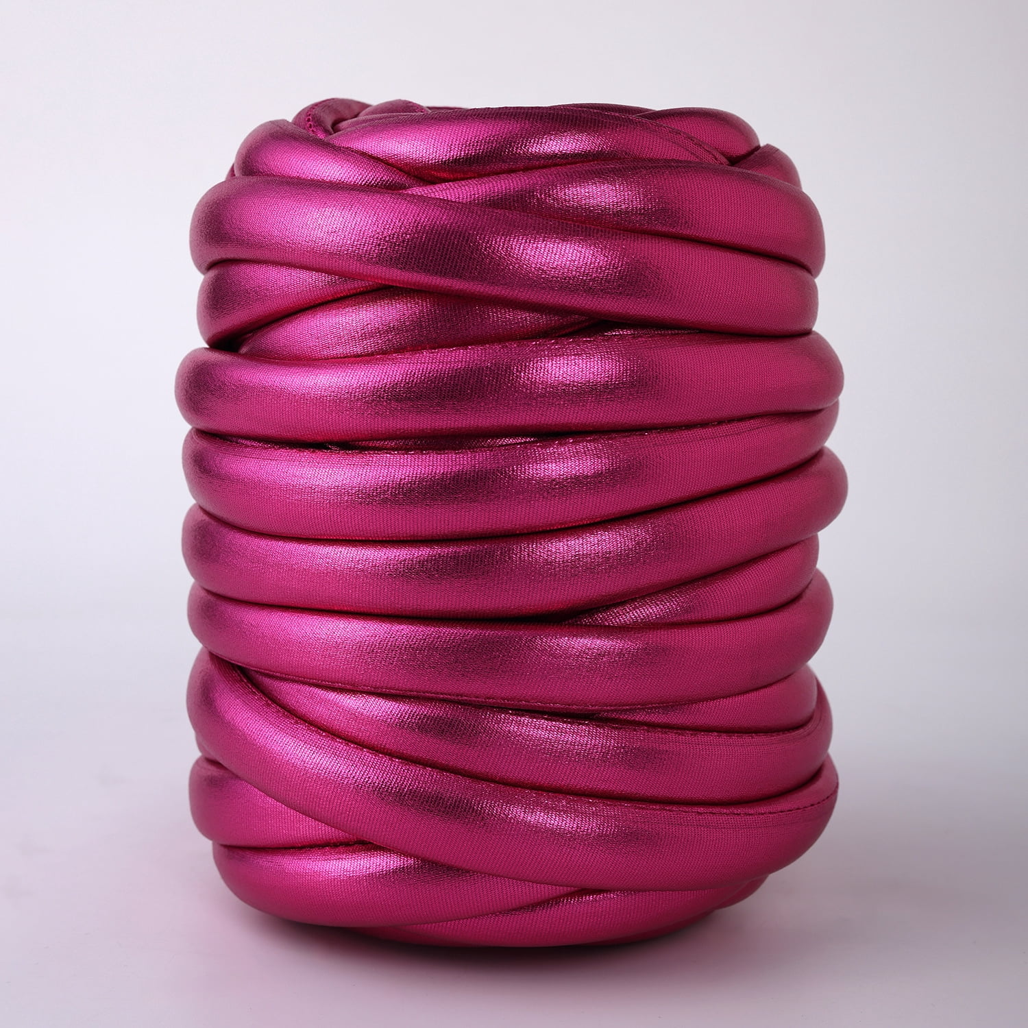 XmhyTop-A Chunky Yarn 500g Giant Crochet Yarn, Extra Thick Polyester Yarn for Weaving, Braided Blankets Home Decor Crafts, Jumbo Craft Yarn,Dark Pink