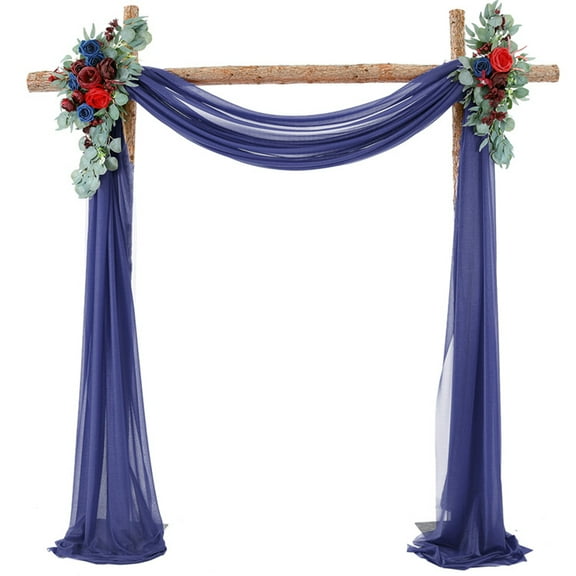 XmhyTop-A Curtain 1 Piece 75x300cm Wedding Arch Draping Fabric, Ceremony Decor Curtain for Parties Receptions,C13