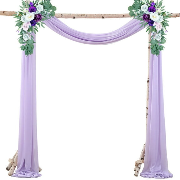 XmhyTop-A Curtain 1 Piece 75x300cm Wedding Arch Draping Fabric, Ceremony Decor Curtain for Parties Receptions,C22