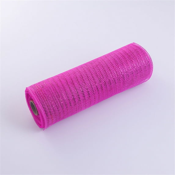 XmhyTop-A Decorative Mesh Ribbon Wreath Mesh, 10 Yards Mesh Ribbon for Gift Wrapping, Flower Bows Craft Projects,Dark Pink