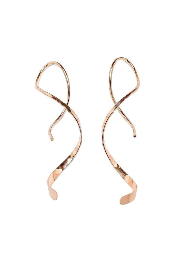 -A Earrings Wedding Prom Party Jewelry Gifts-Rose gold