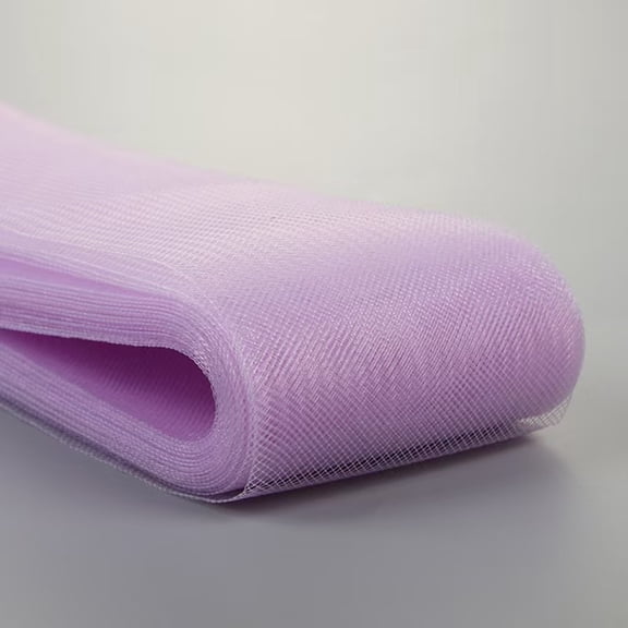 XmhyTop-A Elastic Bands 50 Yards Elastic Mesh Band,Fish Bone Elastic,Polyester Mesh,Sewing Trims,Craft Elastic Band for Wedding Veil DIY Crafts,Light Purple