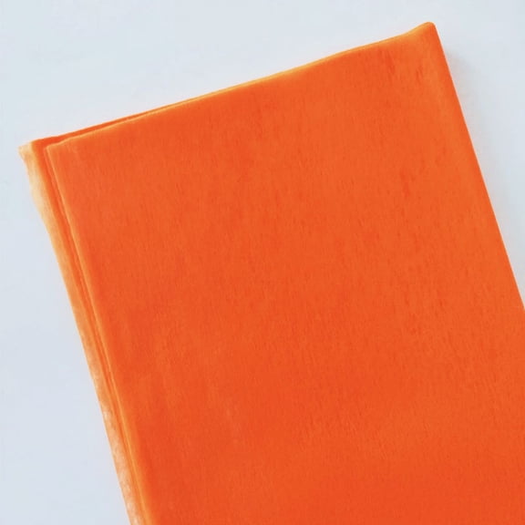 XmhyTop-A Floral Gift Wrap Paper 3-Pack 48x48cm Cotton Floral Paper for Wedding & Holiday, Non Woven Wrapping Paper for Gift DIY Crafts,Orange