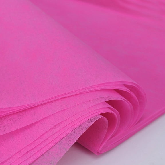 XmhyTop-A Floral Wrapping Paper 50x50cm Tissue Paper for Bouquet Gift Wrapping, 76 Sheets Floral Gift Packaging Paper,Dark Pink Red