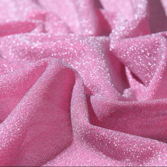 XmhyTop-A Glitter Fabric 1 Piece 100*150cm Shimmery Costume Fabric Soft Gauze Material, Ideal for Dresses Stage Outfits Easy to Cut & Sew, Vibrant Shine for Special Occasions,Pink