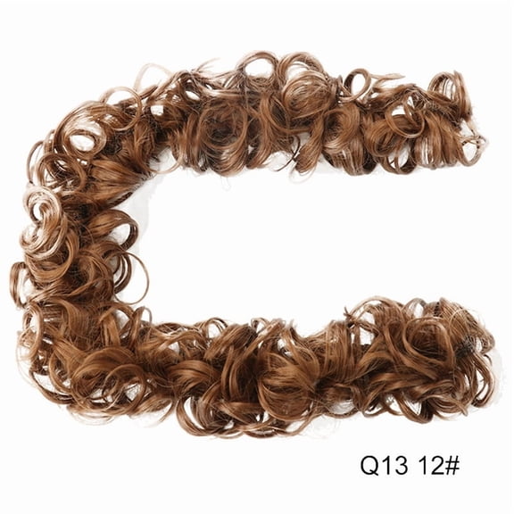 XmhyTop-A Hairpieces 1pc 80cm Large Hair Bun, Fake Hair Bun & Hair Donut, High-Temperature Fiber for Natural Updos, Suitable for Thick/Fine Hair & Wedding Styling,H04
