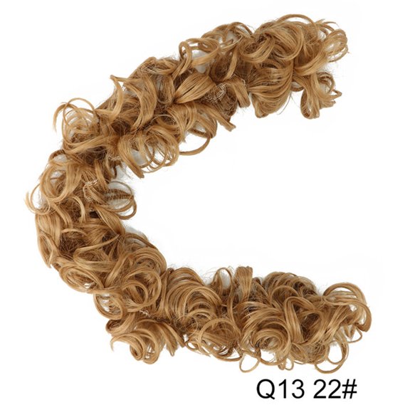XmhyTop-A Hairpieces 1pc 80cm Large Hair Bun, Fake Hair Bun & Hair Donut, High-Temperature Fiber for Natural Updos, Suitable for Thick/Fine Hair & Wedding Styling,H07