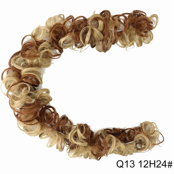 XmhyTop-A Hairpieces 1pc 80cm Large Hair Bun, Fake Hair Bun & Hair Donut, High-Temperature Fiber for Natural Updos, Suitable for Thick/Fine Hair & Wedding Styling,H05