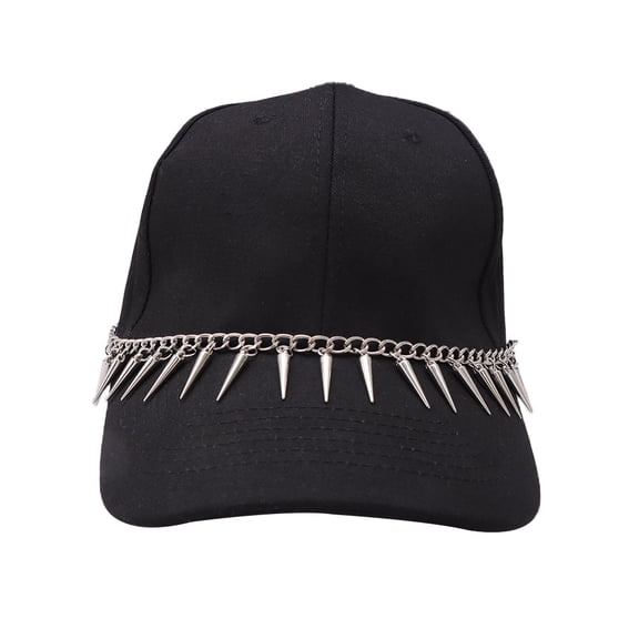 XmhyTop-A Hat Chains Accessories 2 Pcs 11-inch Vintage Chains for Baseball Caps, Stylish Hat Decoration,C01