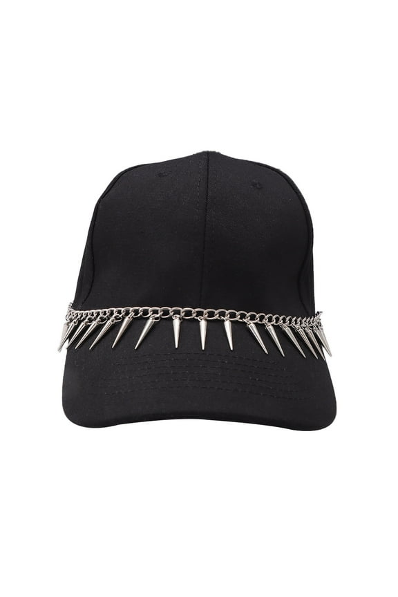 -A Hat Chains Accessories 2 Pcs 11-inch Vintage Chains for Baseball Caps, Stylish Hat Decoration,C01