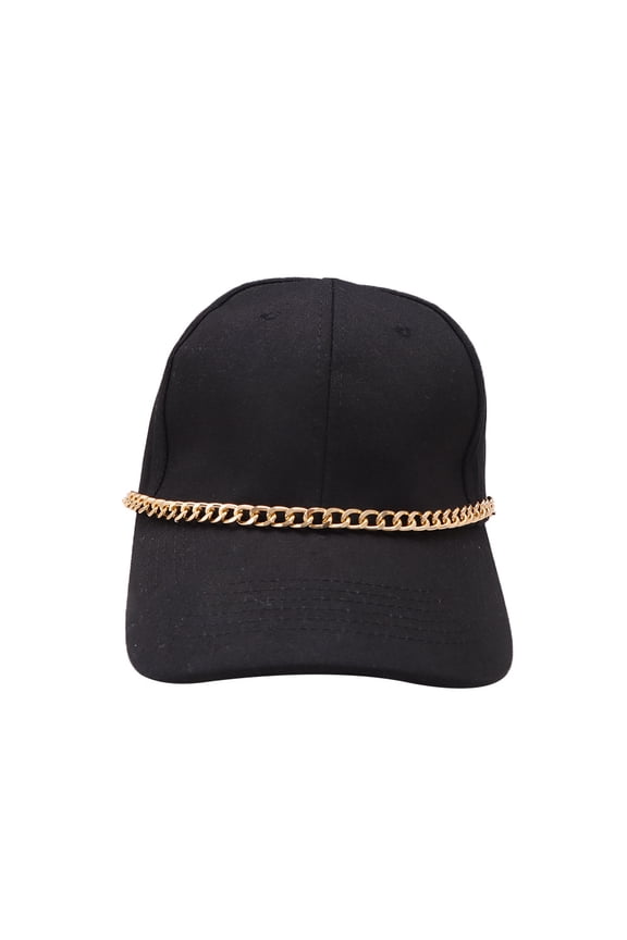 -A Hat Chains Accessories 2 Pcs 11-inch Vintage Chains for Baseball Caps, Stylish Hat Decoration,C06