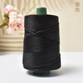 thumbnail image 1 of XmhyTop-A Ice Hemp Thread Yarn 250g Ice Silk Crochet Thread for Summer Sun Hat Making, Lightweight Breathable Yarn for Hand Knitting, Soft Summer Craft Yarn,Black, 1 of 4