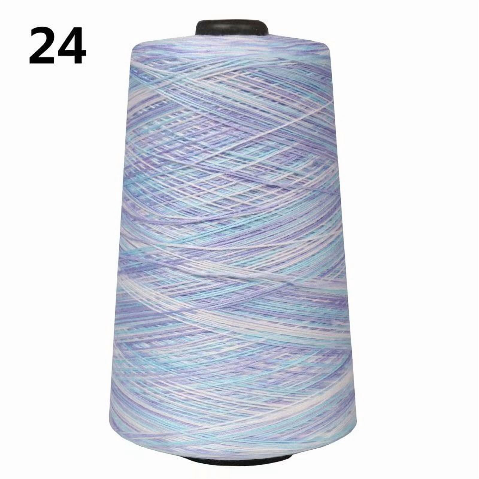 XmhyTop-A Knitting Yarn Crochet Yarn 500g, Blended Fabric Crochet Line Top Thread for Knitting, Beginner Friendly Yarn for Sweaters Blankets Scarves,Blue White Purple
