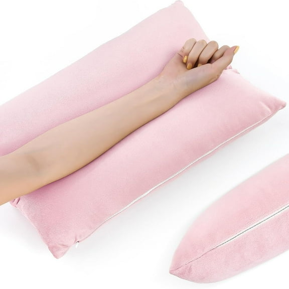 XmhyTop-A Leg Positioner Pillow Arm Support Pillow, 43*25cm Arm Rest & Leg Support Pillow for Recovery, Comfortable Arm Pillow for Bed Rest, 1 Piece,Light Pink