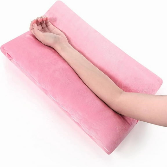 XmhyTop-A Leg Positioner Pillow Arm Support Pillow, 43*25cm Arm Rest & Leg Support Pillow for Recovery, Comfortable Arm Pillow for Bed Rest, 1 Piece,Pink
