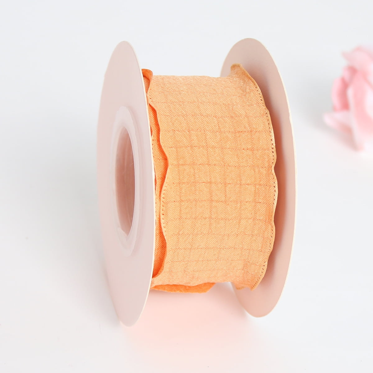 Frilly Ribbin XmhyTop-A Orange Ruffle Ribbon 9 yards Polyester Trimming Ribbon ...