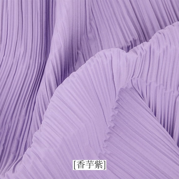 XmhyTop-A Pleated Fabric Textured Decorative Stretch Pleated Design Cloth for Wedding Background DIY Projects Home Decor Photo Backdrop,1 Yard,Light Purple