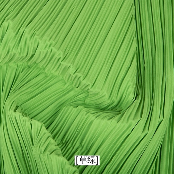 XmhyTop-A Pleated Fabric Textured Decorative Stretch Pleated Design Cloth for Wedding Background DIY Projects Home Decor Photo Backdrop,1 Yard,Green
