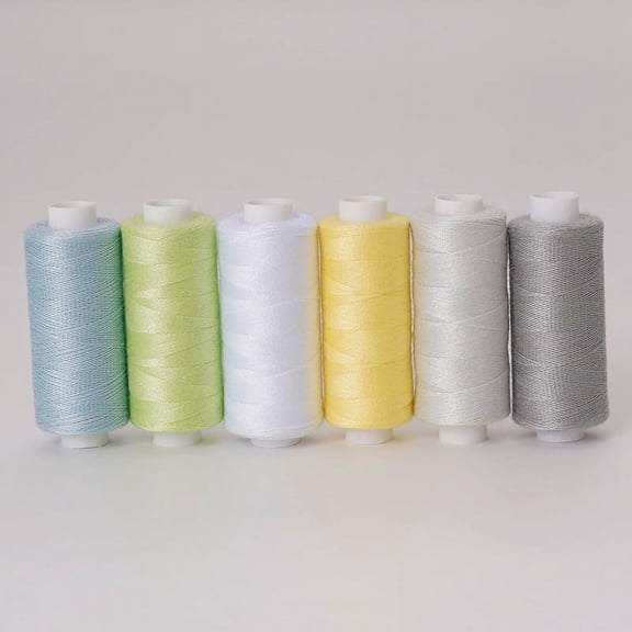 XmhyTop-A Quilting Thread 6-Piece Set, Durable Polyester Hand Quilting Thread, Suitable for Home Professional Quilting Projects, Essential Sewing Supplies,T15