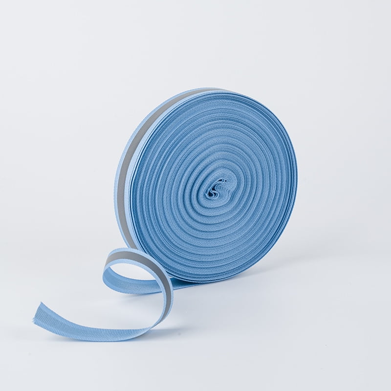 XmhyTop-A Reflective Ribbon Reflective Tape,Reflective Webbing,109 Yard Polyester Ribbon for Arts Crafts,Sewing Safety Decoration,Blue