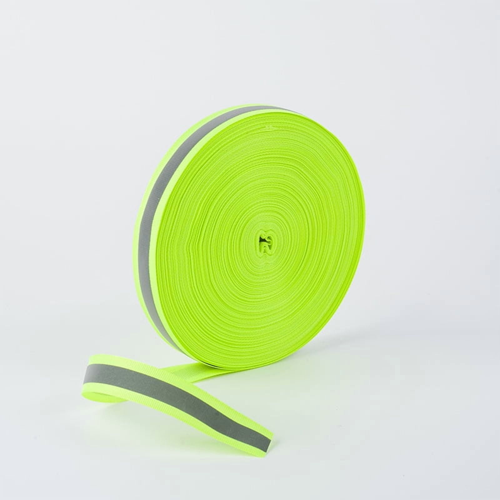 XmhyTop-A Reflective Ribbon Reflective Tape,Reflective Webbing,109 Yard Polyester Ribbon for Arts Crafts,Sewing Safety Decoration,Light Green