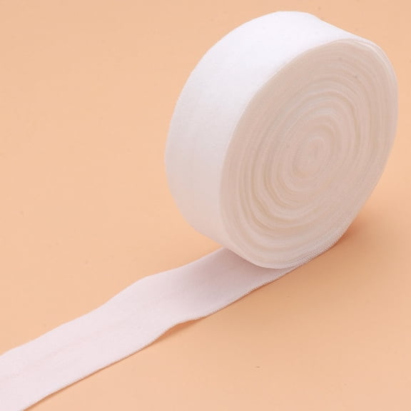 XmhyTop-A Ribbons 10 Yards Fold Over Elastic,Sewing Elastic,Stretch Elastic Ribbon,Craft Elastic Band for Hair Bow DIY Crafts,White