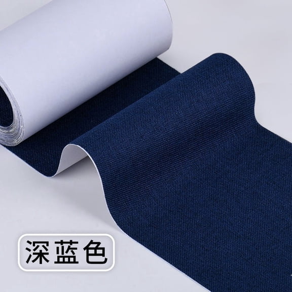 XmhyTop-A Self-Adhesive Fabric Tape, Wear-resistant Fabric Repair Patch for Clothes Furnishings, No Sew Clothing Repair Tape, Multi-purpose Upholstery Patch Roll, 1 pcs,10200cm,Dark Blue