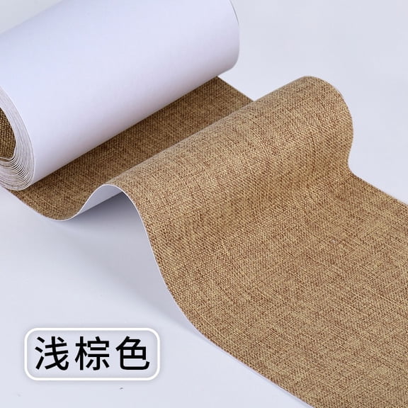 XmhyTop-A Self-Adhesive Fabric Tape, Wear-resistant Fabric Repair Patch for Clothes Furnishings, No Sew Clothing Repair Tape, Multi-purpose Upholstery Patch Roll, 1 pcs,10200cm,Brown