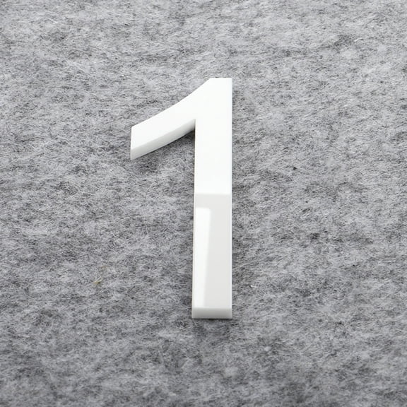 XmhyTop-A Self Adhesive Mailbox Numbers 7x4.6cm 3D Raised Address Number Stickers, House Number for Door Mailbox,Numbers 1,White