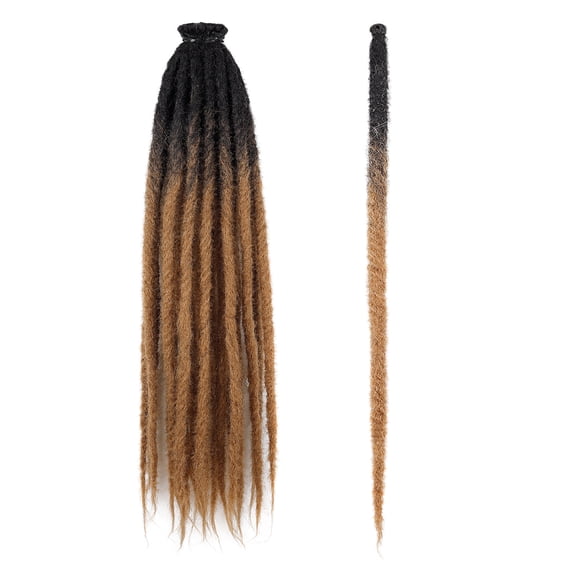 XmhyTop-A Single Dirty Braid Hair Extensions 24in Felt Dirty Braid Wig Braid, Low-Temp Fiber Braids for Costume & Daily Wear,10pcs,Style B29