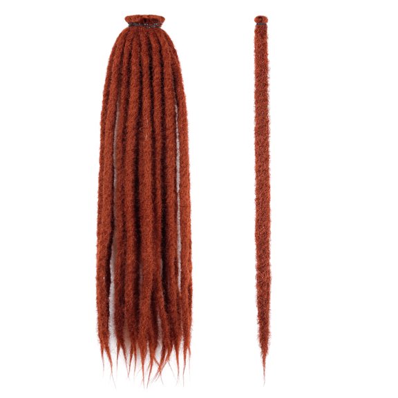XmhyTop-A Single Dirty Braid Hair Extensions 24in Felt Dirty Braid Wig Braid, Low-Temp Fiber Braids for Costume & Daily Wear, 5pcs,Style B06