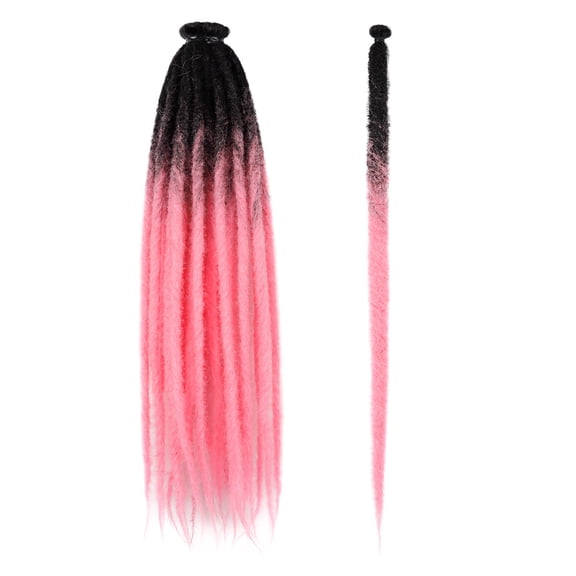 XmhyTop-A Single Dirty Braid Hair Extensions 24in Felt Dirty Braid Wig Braid, Low-Temp Fiber Braids for Costume & Daily Wear, 5pcs,Style B20