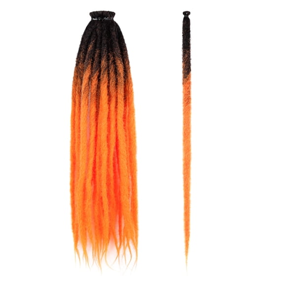 XmhyTop-A Single Dirty Braid Hair Extensions 24in Felt Dirty Braid Wig Braid, Low-Temp Fiber Braids for Costume & Daily Wear, 5pcs,Style B22