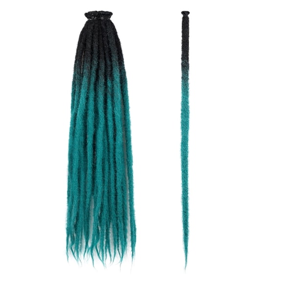 XmhyTop-A Single Dirty Braid Hair Extensions 24in Felt Dirty Braid Wig Braid, Low-Temp Fiber Braids for Costume & Daily Wear, 5pcs,Style B24