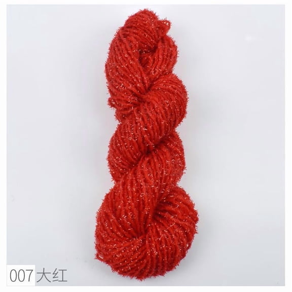 XmhyTop-A Sparkly Yarn 200g Knitting Yarn, Yarn Art Elegance Yarn, Soft Glitter Yarn for Scarves Sweaters , Lightweight Polyester Delicate Sparkle Yarn Crochet,S07