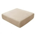 thumbnail image 1 of XmhyTop-A Stretch Cushion Cover, Fitted Couch Cushion Slipcover for 3-Seater, Plush Individual Cushion Cover with Elastic Bottom, Beige Gray, 1 Piece, 1 of 4