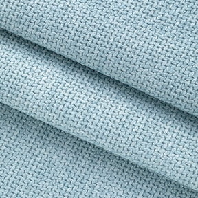 XmhyTop-A Thick Linen Type Upholstery Fabric Coarse Textured Weave Polyester Blend for Sofa Chair Couch Restoration,1 Yard,Light Blue