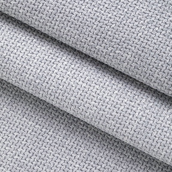 XmhyTop-A Thick Linen Type Upholstery Fabric Coarse Textured Weave Polyester Blend for Sofa Chair Couch Restoration,1 Yard,Light Grey