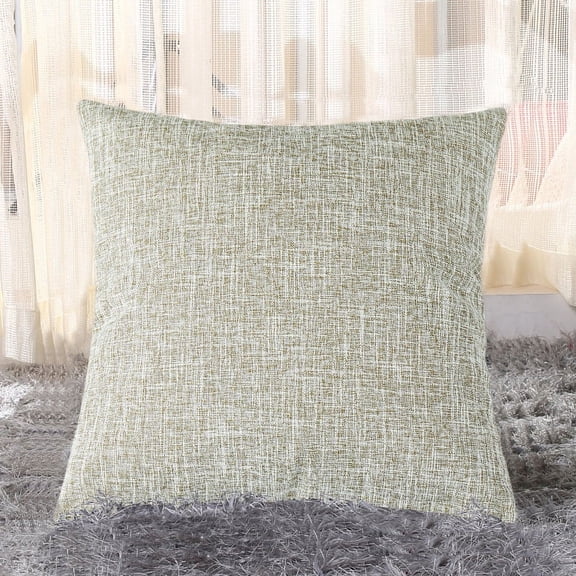 XmhyTop-A Throw Pillow, 1 Pack 45*45cm Linen Pillow Textured Pillow Boho Pillow Farmhouse Decorative Pillows for Living Room Bedroom Home Decoration,T03